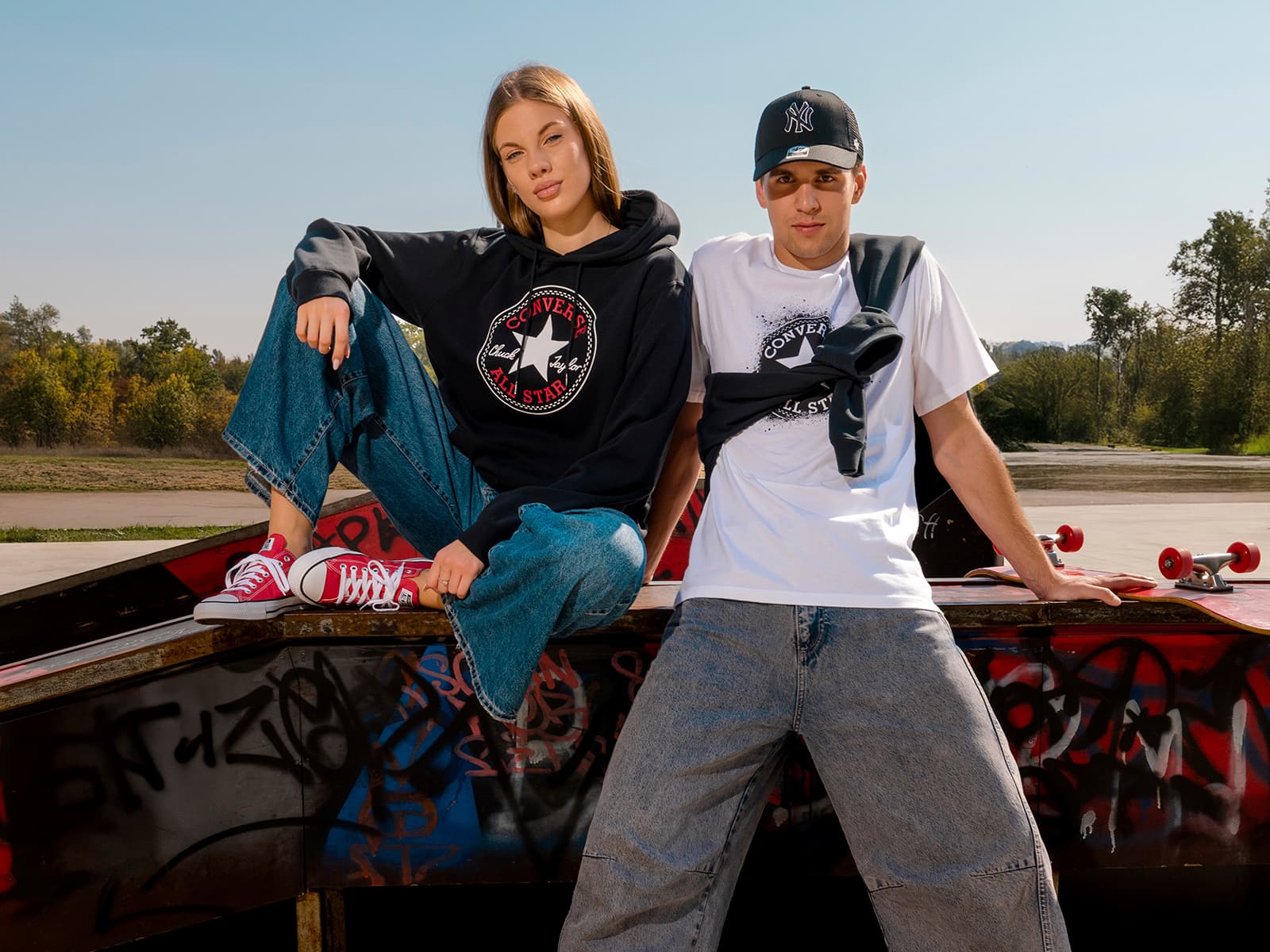 Advertising creative for Converse Sport Spirit collection